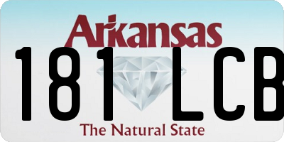 AR license plate 181LCB