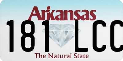 AR license plate 181LCC