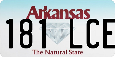 AR license plate 181LCE