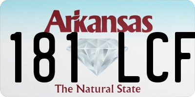 AR license plate 181LCF