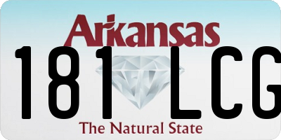 AR license plate 181LCG