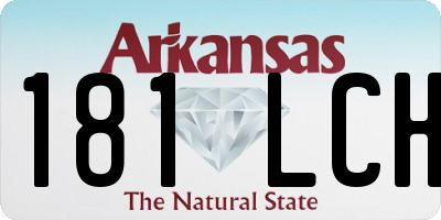 AR license plate 181LCH