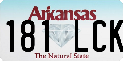 AR license plate 181LCK