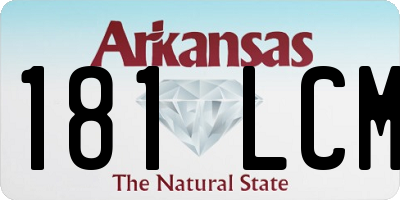 AR license plate 181LCM