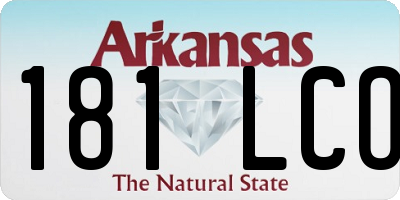 AR license plate 181LCO