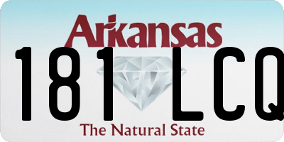 AR license plate 181LCQ