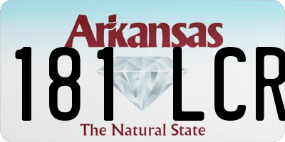AR license plate 181LCR