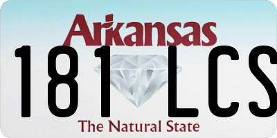AR license plate 181LCS