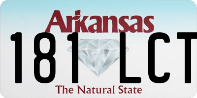 AR license plate 181LCT