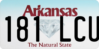AR license plate 181LCU