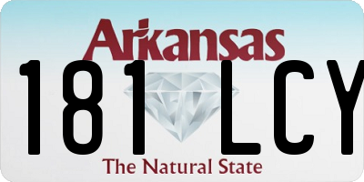 AR license plate 181LCY