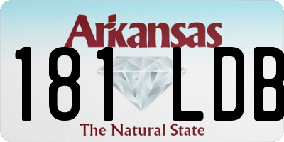 AR license plate 181LDB