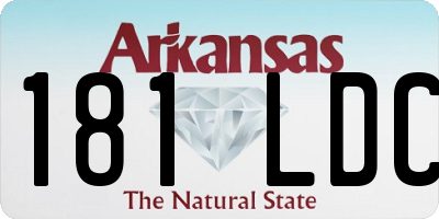 AR license plate 181LDC
