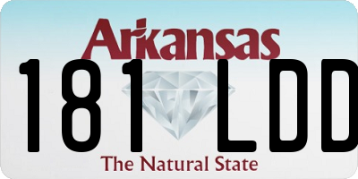 AR license plate 181LDD