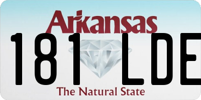 AR license plate 181LDE