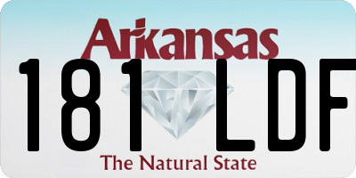 AR license plate 181LDF