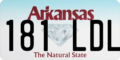 AR license plate 181LDL