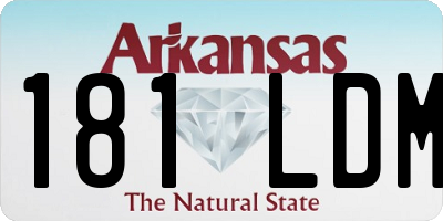 AR license plate 181LDM