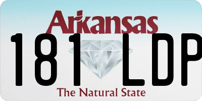 AR license plate 181LDP