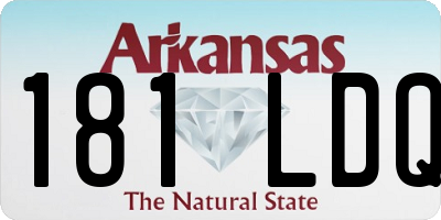 AR license plate 181LDQ