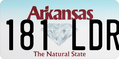 AR license plate 181LDR