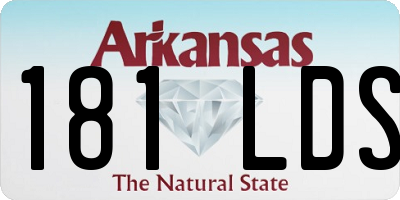 AR license plate 181LDS