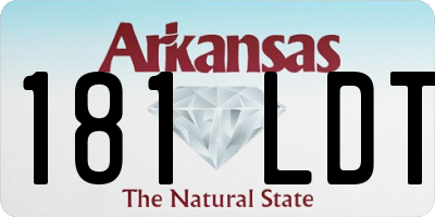 AR license plate 181LDT