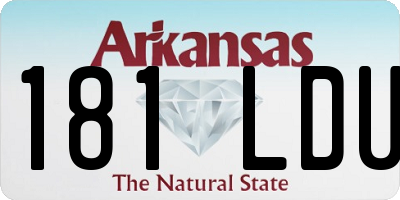AR license plate 181LDU