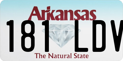 AR license plate 181LDV