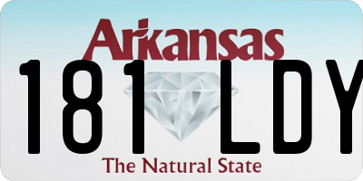 AR license plate 181LDY