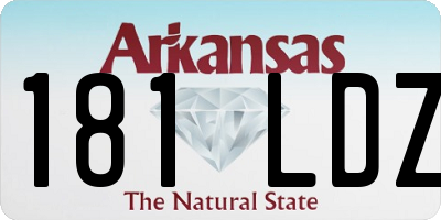 AR license plate 181LDZ
