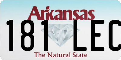 AR license plate 181LEC