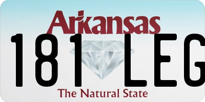 AR license plate 181LEG