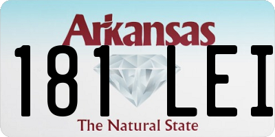 AR license plate 181LEI