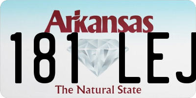 AR license plate 181LEJ