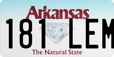 AR license plate 181LEM