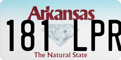 AR license plate 181LPR