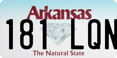 AR license plate 181LQN