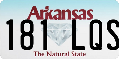AR license plate 181LQS
