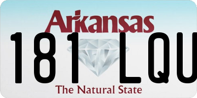 AR license plate 181LQU