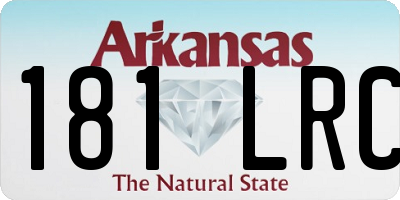 AR license plate 181LRC