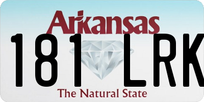 AR license plate 181LRK