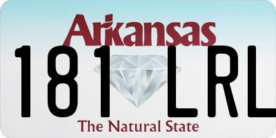 AR license plate 181LRL
