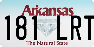 AR license plate 181LRT