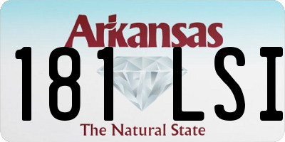 AR license plate 181LSI