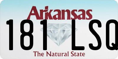 AR license plate 181LSQ