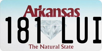 AR license plate 181LUI