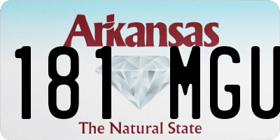 AR license plate 181MGU