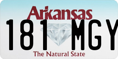 AR license plate 181MGY