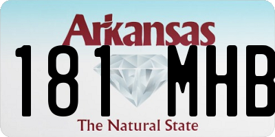 AR license plate 181MHB